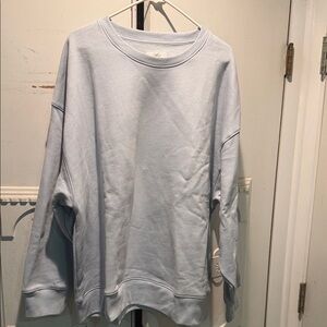American Eagle Outfitters Light Blue Pullover Sweatshirt